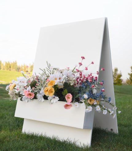Floral Welcome Wedding Sign