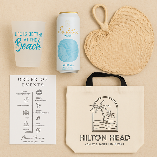 Hilton Head Wedding Welcome Bag